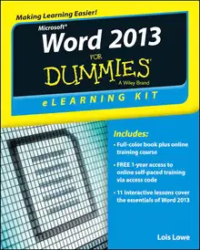 Word 2013 eLearning Kit For DummiesВ®
