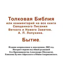 Толковая Библия или комментарий на все книги Священного Писания Ветхого и Нового Заветов